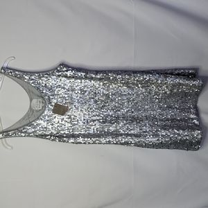 NWT Anthropologie Mise en Scene RUFFIAN silver sequin shimmer Fall 2010 …